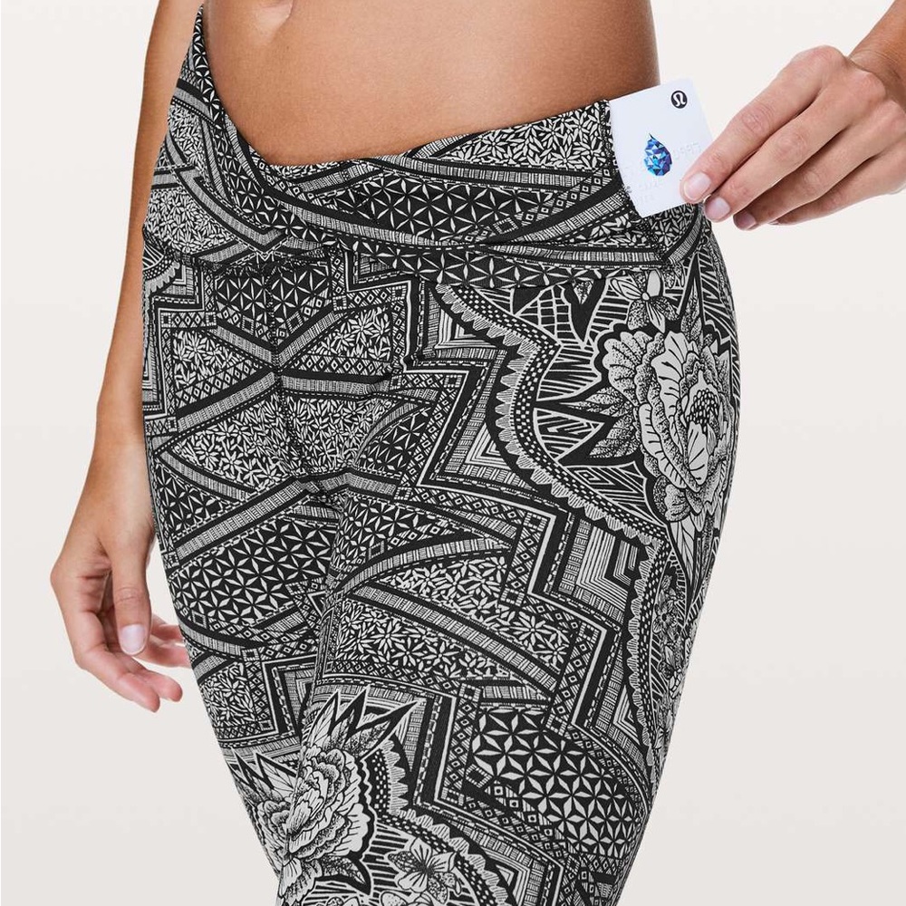 NWOT Lululemon High Rise Wunder Under leggings in Inked Ice - Picture 6 of 9